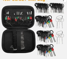 100pcs Pin Ejector Wire Kit Extractor Car Auto Terminal Removal Connector