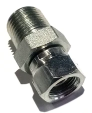1/2" NPT Male x 3/8" NPT Female Swivel Straight 1404-08-06 Adapter 1404-8-6