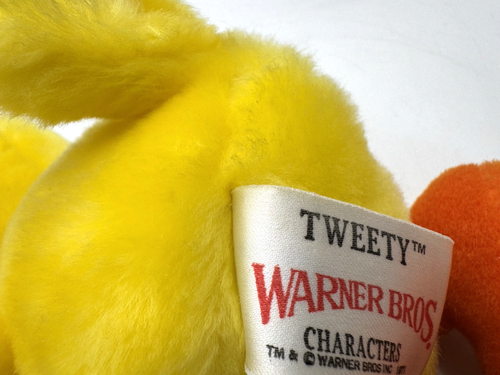 Warner Bros Inc Looney Tunes TWEETY BIRD Stuffed Plush VINTAGE Toy 1971 - Picture 12 of 20