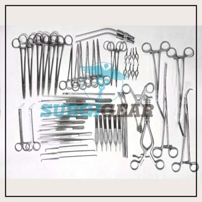 Basic Vascular Surgery Set Surgical Medical Instruments 52 Pieces