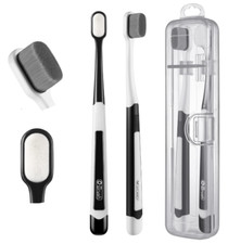 20,000 Bristles Toothbrush   2-Pack Soft Nano Brushes for Adults  Elderly