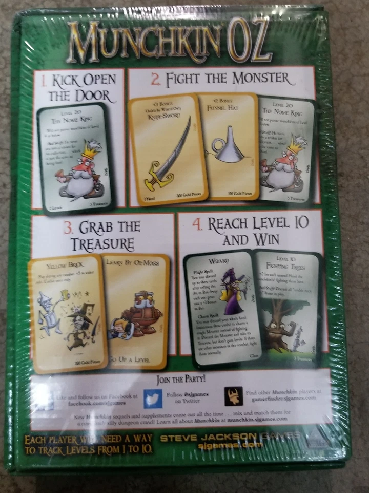 Juego de Cartas Munchkin OZ Nuevo en Shrink Foto 2 de 2