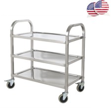 Ikea Flytta Kitchen Trolley Stainless Steel 98cm X 57cm For Sale