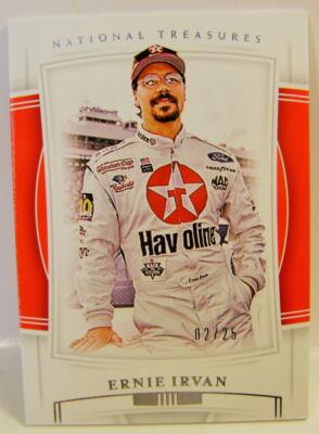 ERNIE IRVAN #32 /25 BASE CARD NASCAR PANINI NATIONAL TREASURES 2020