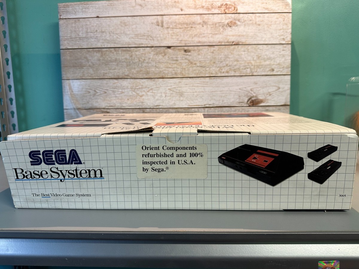 1988 Sega Master System Console In The Box With Game Clean Inv