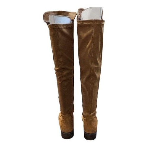 Blondo Tuckernuck Camel Suede Waterproof Over Knee Velma Presto Boots Size 6 - Picture 8 of 16