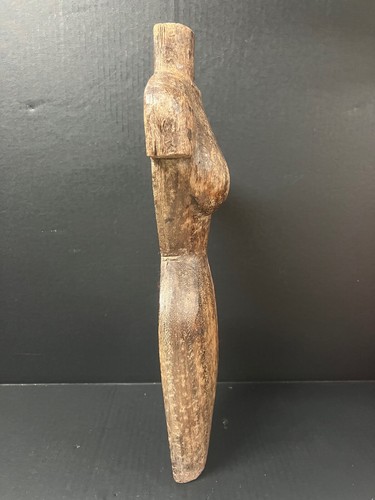 CARVED WOOD PAPER MACHE MOLD/SCULPTURE OF FEMALE MANNEQUIN PLAQUE #923 - Picture 5 of 10
