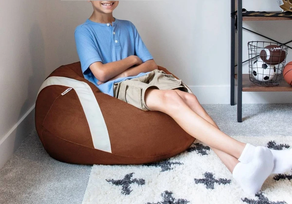 Big Joe 运动球豆袋椅子毛绒柔软聚酯纤维 (21D) — 第 4/4 张图片