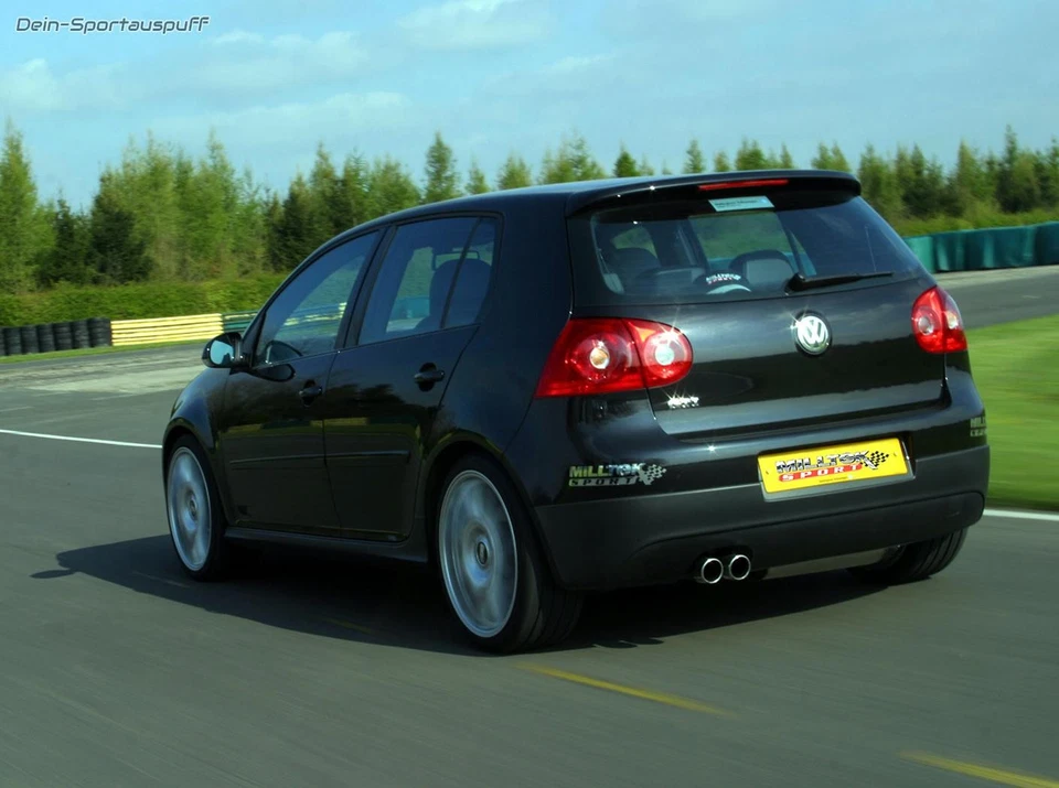 Milltek Sportauspuffanlage ab Kat SuperSound VW Golf 5 inkl. GTI 2x80mm - Bild 2 von 4