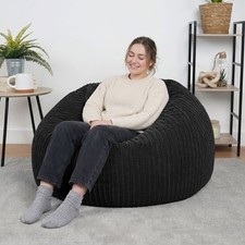 Adult Corduroy Bean Bag | Big Lounger Chair | 92x92x57 cm | Gaming Beanbag