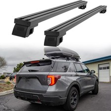 2pc Top Roof Rack Cross Bars Fits Rooftop Tent 660lbs Aluminum For Ford Explorer 2pc Top Roof Rack Cross Bars Fits Rooftop Tent 660lbs Aluminum For Ford Explorer