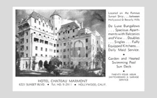 Hotel Chateau Marmont Hollywood California CA - Reprint