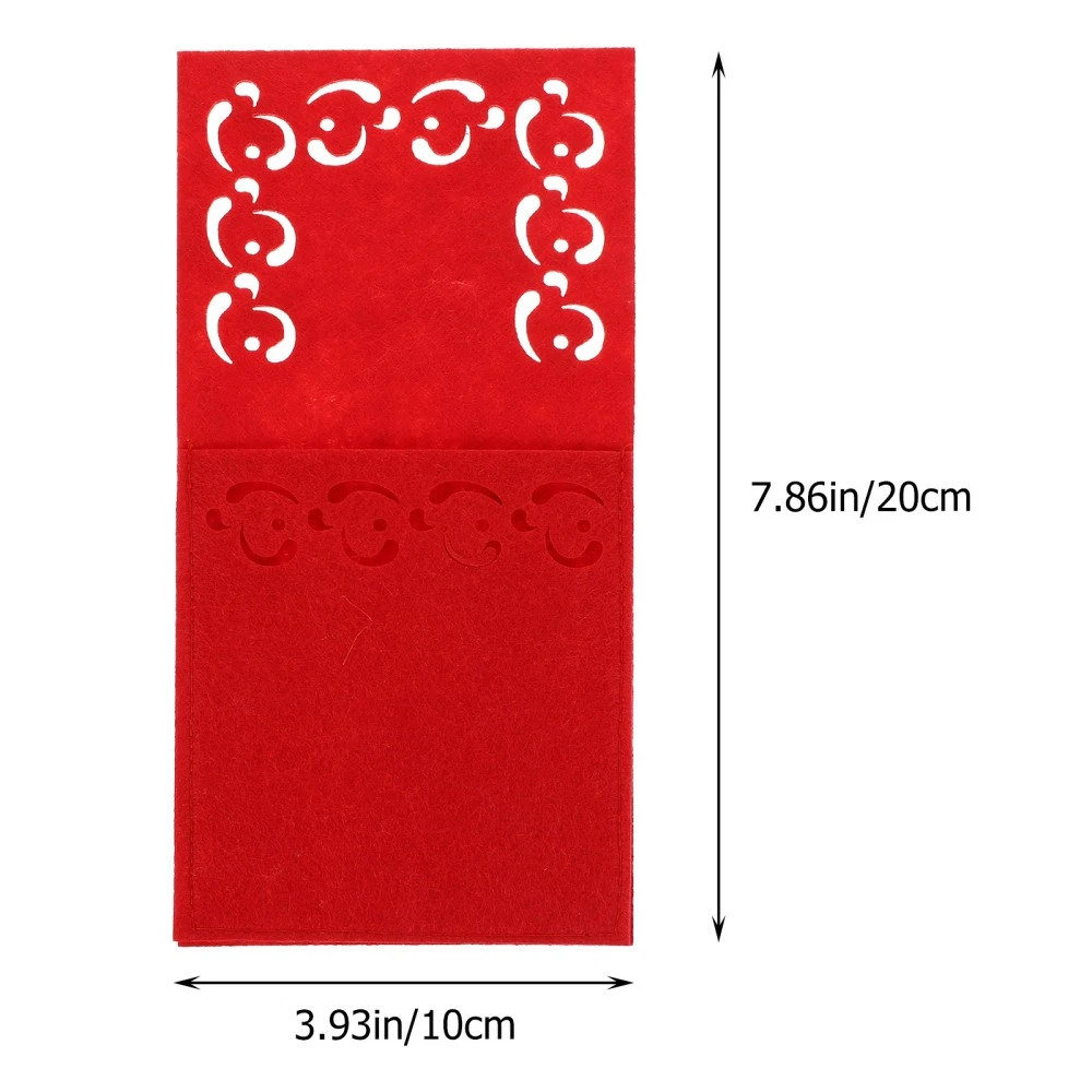 COPERNI Set 4 PEZZI Sacchetti Posate Forniture per Feste Porta Stoviglie Natale