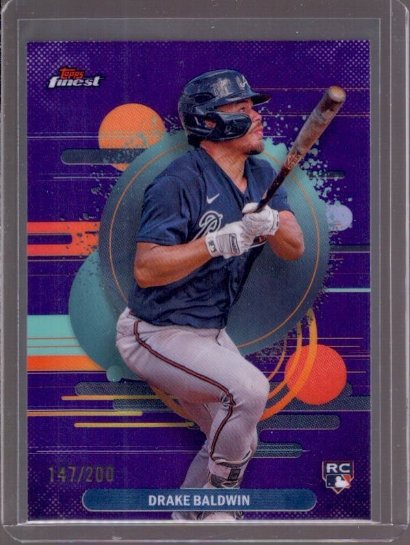 DRAKE BALDWIN 2025 Topps Finest Uncommon #183 Purple Refractor Rookie RC #/200