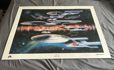 NCC-1701 U.S.S ENTERPRISE COMMEMORATIVE Signed By JAMES CUKR.  256/1701 - 27x38