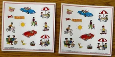 IN-N-OUT BURGER STICKERS SET OF TWO 13 STICKERS EACH SHEET JULY 2025 BUY 2 GET 3