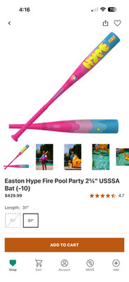 easton hype fire pool party 31 drop 10 ussa