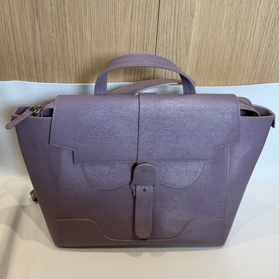 Senreve Maestra convertible pebbled leather handbag Color Gray Very Rare