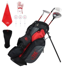 TKG Sports Youth Golf Club Set for Ages 3-6, Golf Stand Bag with Rain Hood and