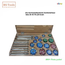 Neu 15x Hartmetallbest&uuml;ckt Ventilsitzfr&auml;ser Satz 30 45 70 (20 Grad) ACTOOLS