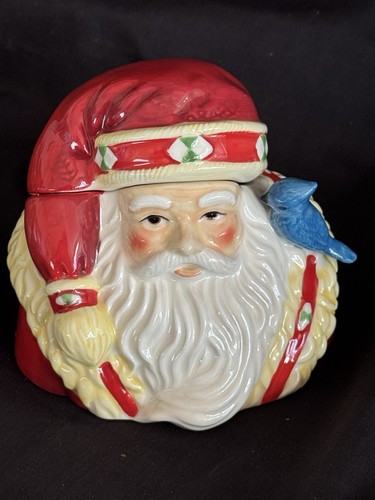 Studio Nova ~WOODLAND HOLLY  SANTA~ CHRISTMAS Creamer/ Sugar Bowl   NEW IN BOX - Picture 11 of 24