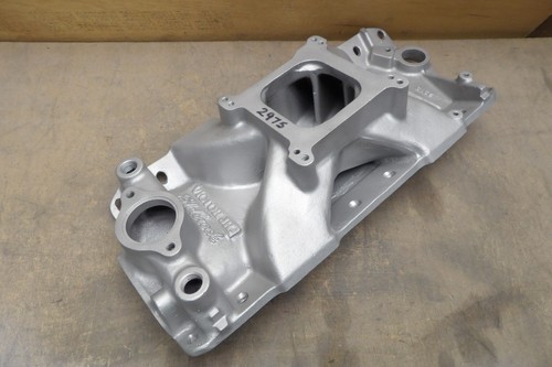 Edelbrock Victor jr 2975 Small Block Chevy 350 383 400 Aluminum Intake Manifold