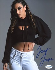 *SEXY ABS* WWE WWF NXT JACY JAYNE SIGNED 8x10 ACOA AUTO
