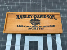 Harley Davidson Limited Edition 1994 Commemorative Eagle Belt Buckle Set
