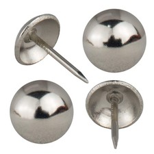 decotacks Silver Finish Upholstery Nails, Furniture Tacks Thumb