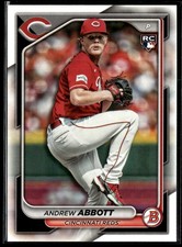 2024 Bowman Green Pattern Base Andrew Abbott RC Cincinnati Reds #70