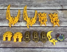 LEGO Bionicle Toa Mata Nui Warriors 8998 Pieces Parts Technic Weapons, Covers