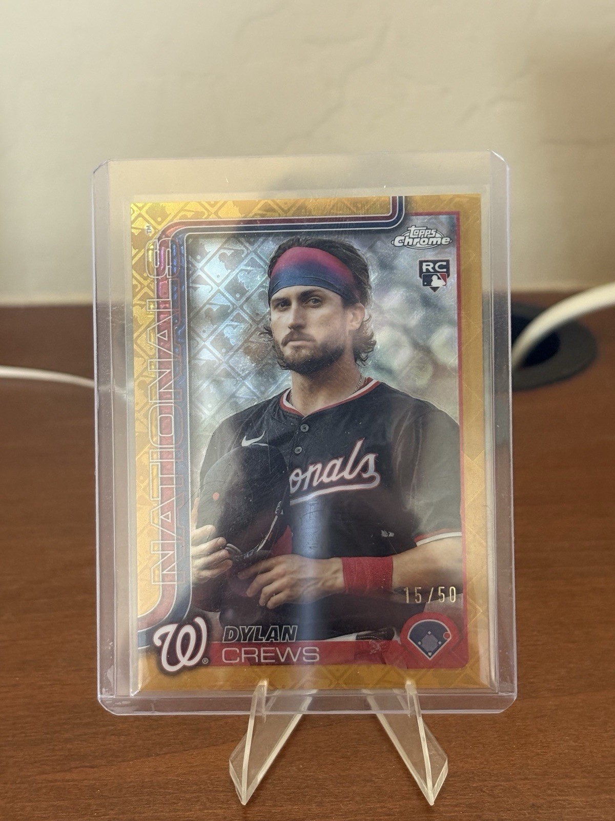 2025 Topps Chrome - Image Variation Dylan Crews #146 Gold Logofractor /50 (RC)