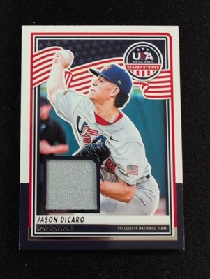 2025 Panini Stars & Stripes Game-Used Jersey Patch JASON DeCARO #USA-JD UNC
