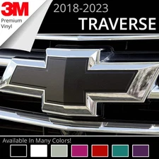 BocaDecals Emblem Overlay Insert Decals For 2018-2023 Chevy Traverse