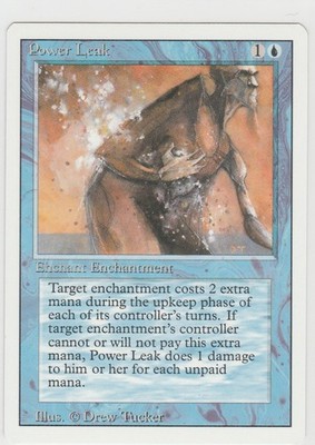 Magic the Gathering ~ MTG ~ 1x Power Leak ~  M/NM ~ REVISED