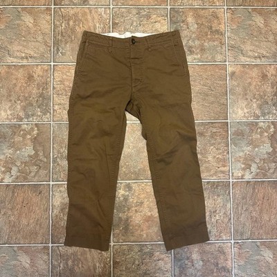 Visvim Men Pants Higher Water Chino Olive Limited Edition VHTF Designer Collecti