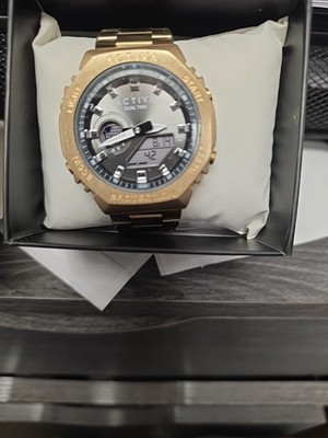 Activa Invicta Signal X ACWM423-007 Gold Tone 45.5mm Watch New With Box