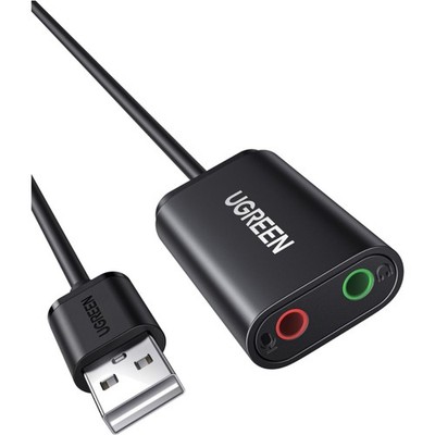 Externe USB Soundkarte Adapter für Computer, PS5, PS4 Stereo Audio USB Audio ...