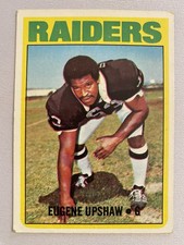 1972 Topps Football Eugene (Gene) Upshaw #186 Los Angeles Oakland RaidersEX-EXMT