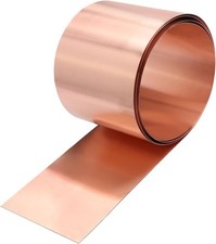 Copper Flashing,26 Gauge 0.4mm Thickness, 4in x 10ft, 99.95 Pure Copper Sheet