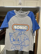 Sonic The Hedgehog T Shirt-Short-Sleeved-Size 14/16-New Without Tags
