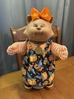 1980s Cabbage Patch Kid Orange Striped Cat Koosas Halloween Dress Koosa