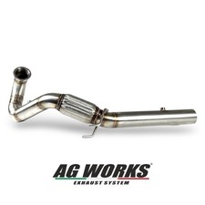 Downpipe Skat 76mm VW VOLKSWAGEN GOLF GTI MK 7.5 2.0 TSI Scarico Inox - AG Works