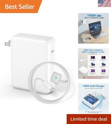 140W USB C to Magnetic 3 Cable, Charger for Mac Book Pro 16,15,14,13 inch,202...