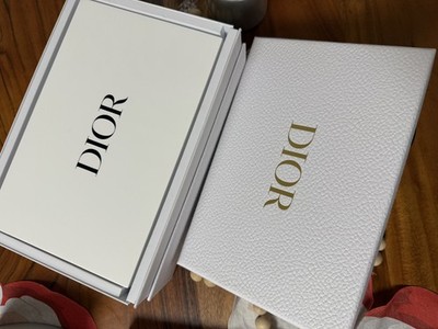 Rare DIOR BEAUTY Acrylic Vanity Case w/ Mirror Makeup White Novelty GWP NIB