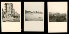 3x Le Havre ? - Zerstörungen Ruinen Bombenschaden - Frankreich - WK2 Foto 6x9cm