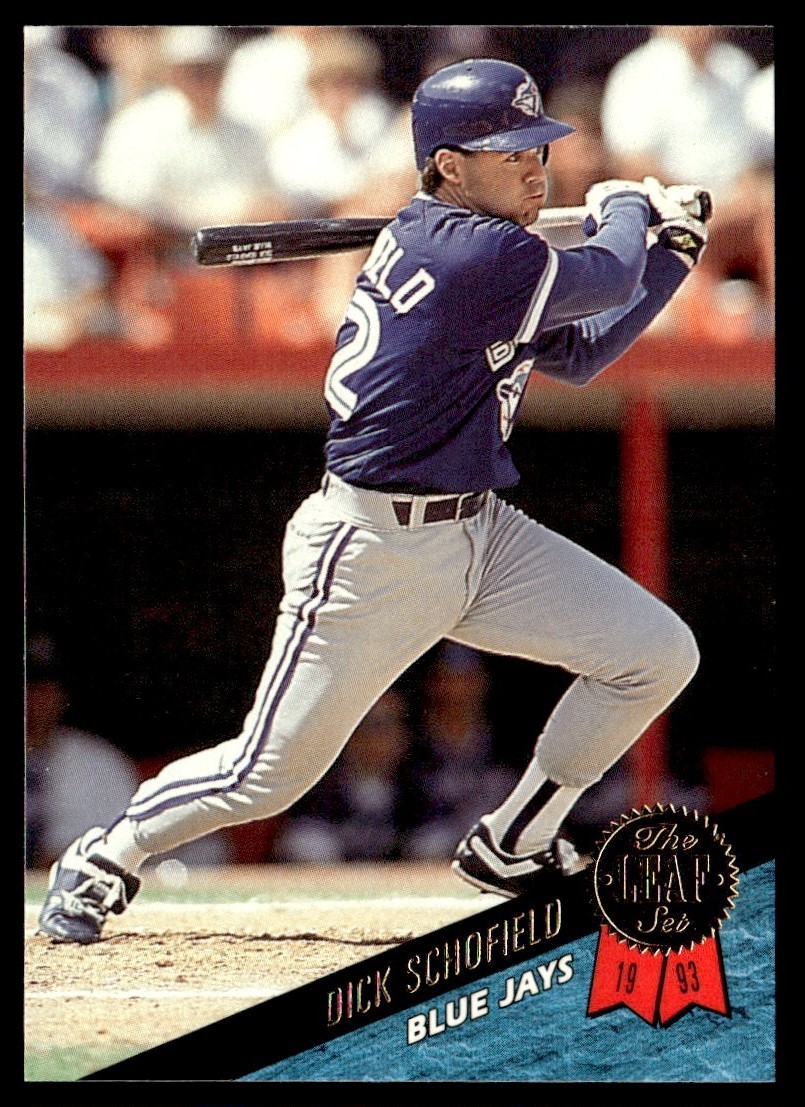 1993 Leaf Dick Schofield Toronto Blue Jays #382