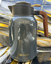 Feenik Plastic/Stainless Steel Insulated Vacuum Jug Grey 12/24h FN-25G
