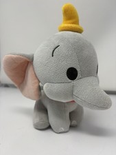 Disney Parks Dumbo Elephant Plush Stuffed Animal Toy Yellow Hat Red Collar 9  