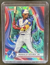 2024 Bowman's Best Ronald Acuna Jr. Aqua Lava Refractor #/199 Braves